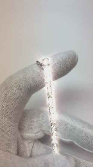 brilliant cut diamond tennis bracelet, 6 carat diamond bracelet, natural diamond jewelry, VS2 clarity diamond bracelet, G color diamond tennis bracelet, white gold luxury bracelet, 14K gold diamond bracelet, fine jewelry for collectors, investment grade diamond bracelet, bespoke tennis bracelet, handcrafted diamond jewelry, elegant diamond bracelet, sophisticated diamond accessory, high jewelry bracelet, exclusive diamond collection