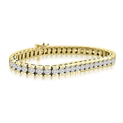 Orion: Channel .Set Diamond Tennis Bracelet