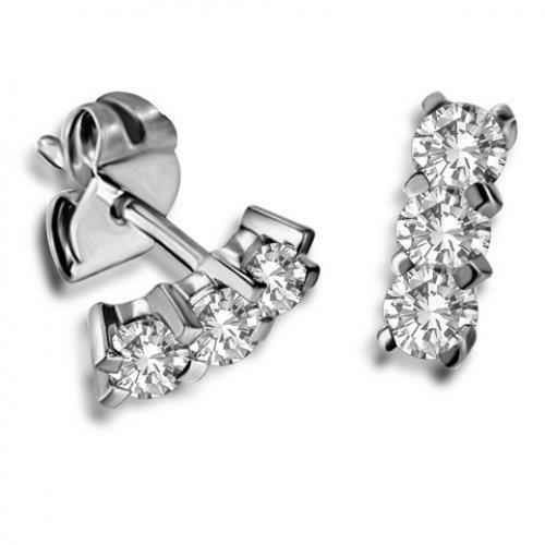 Isabella: Diamond Drop Earrings .2ct Round Diamonds