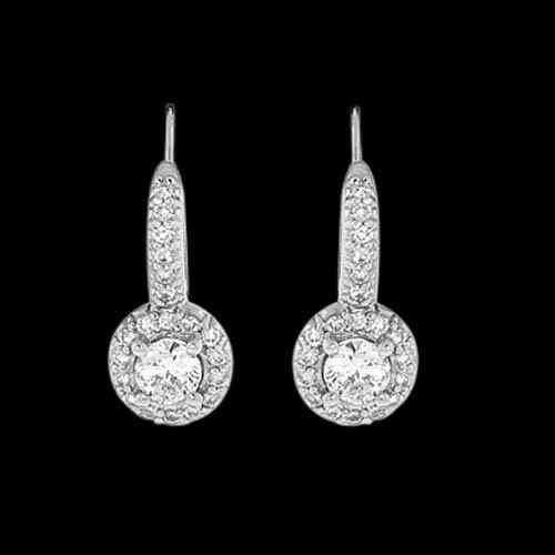 Madrid: Exquisite Diamond Drop Earrings .2ct Round Brilliant Diamonds