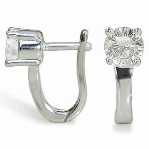 Vienna: Natural Diamond Drop Earrings .1.30ct Round Diamonds