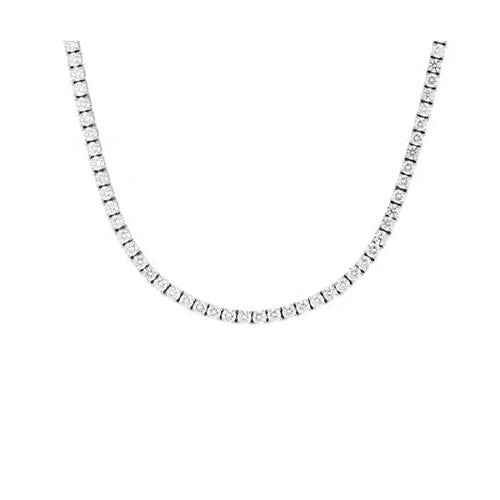 Isabella: Exquisite Diamond Tennis Necklace .5.00ct Round Cut Diamonds