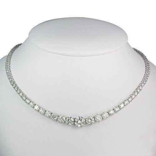 Vienna: Exquisite Diamond Necklace .32ct Round Brilliant Diamonds