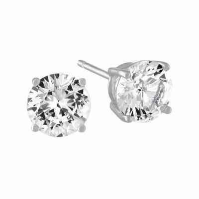 Madrid: Solitaire Diamond Stud Earrings .1.00ct Round Brilliant Diamond
