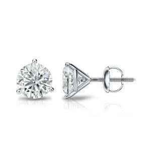 Victoria: Exquisite Diamond Stud Earrings .2.5ct Round Brilliant Diamonds