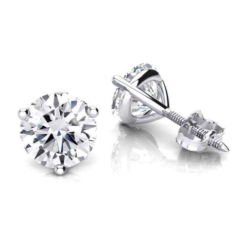 Victoria: Luxurious Diamond Stud Earrings .1.50ct Round Brilliant Diamonds