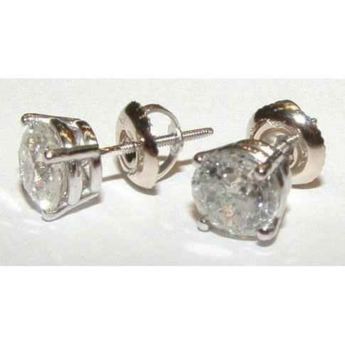 Vienna: Luxury Diamond Stud Earrings .0.80ct Round Brilliant Diamonds