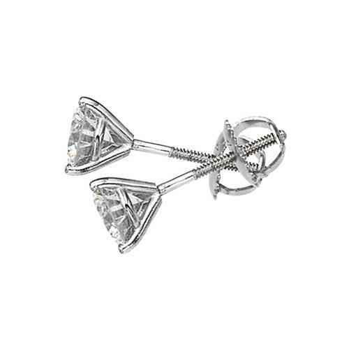 Madrid: Exquisite Martini .Style Diamond Stud Earrings