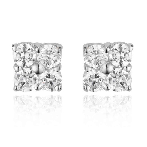 Isabella: Luxury Diamond Stud Earrings .4ct Round Cut Diamonds