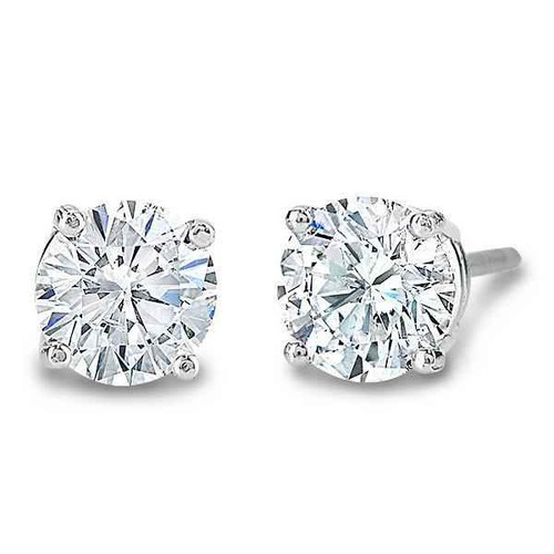 Madrid: Exquisite Diamond Stud Earrings .2ct Round Diamonds