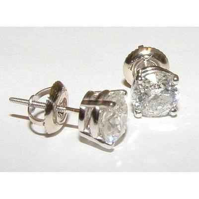 Victoria: Exquisite Diamond Stud Earrings .4.02ct Round Brilliant Diamonds
