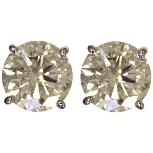 Augustus: Majestic Diamond Stud Earrings .6ct Total Round Brilliant Diamonds