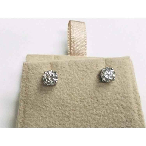 Vienna: Luxury Diamond Stud Earrings .1.00ct Round Diamonds
