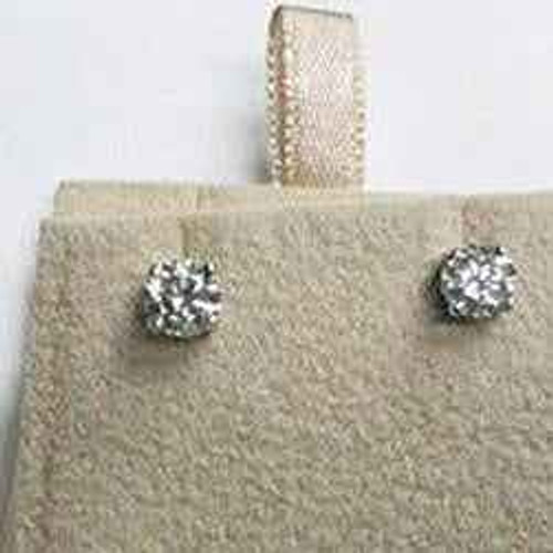 Victoria: Exquisite Diamond Stud Earrings .1.00ct Round Diamonds