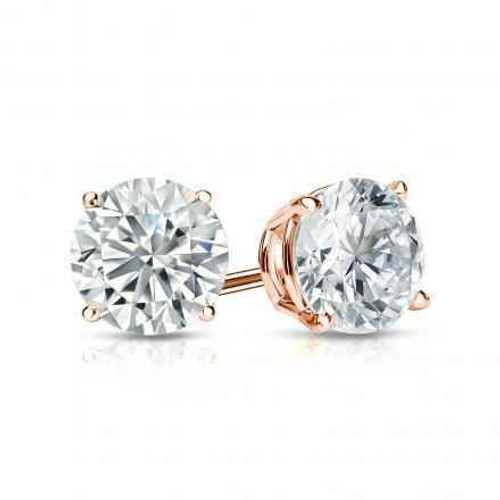 Vienna: Prong .Set Diamond Stud Earrings