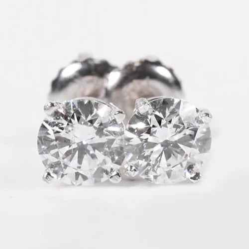 Victoria: Exquisite Diamond Stud Earrings .3.00ct Total Weight
