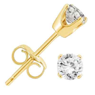 Victoria: Exquisite Diamond Stud Earrings .3.50ct Total Round Diamonds