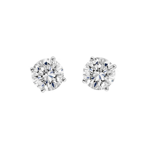 Orion: Statement Diamond Stud Earrings .3.20ct Total Round Cut Diamonds
