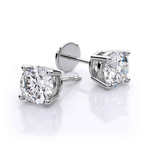Paris: Exquisite Diamond Solitaire Stud Earrings .2.10ct Round Brilliant Diamonds Paris: Exquisite Diamond Solitaire Stud Earrings .2.10ct Round Brilliant Diamonds