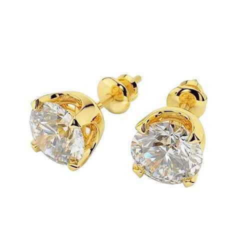 Wiener: Luxus -Diamantohrringe .3.00ct Natural Diamonds