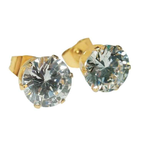 Isabella: Luxury Diamond Stud Earrings .4.00ct Round Brilliant Diamonds