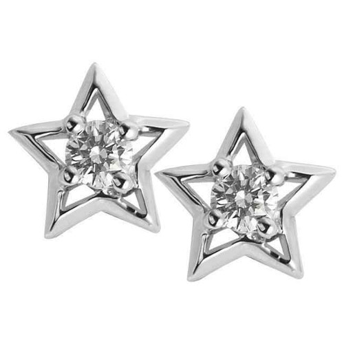 Artemis: Star .Framed Diamond Stud Ohrringe