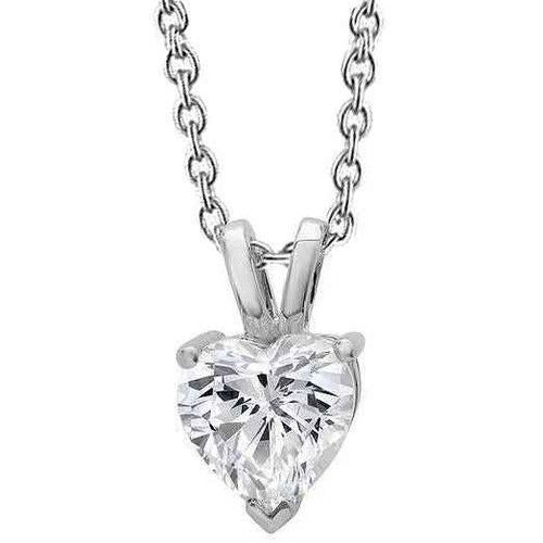 Diana: Enchanting Heart .Cut Diamond Pendant
