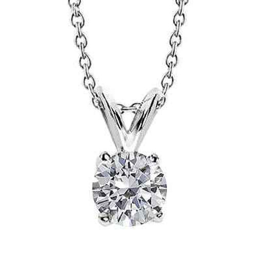 Isabella: Magnificent Diamond Pendant Necklace .2.50ct Round Brilliant Diamond