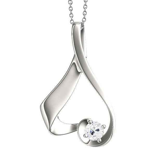 Isabella: Heart .Shaped Diamond Pendant
