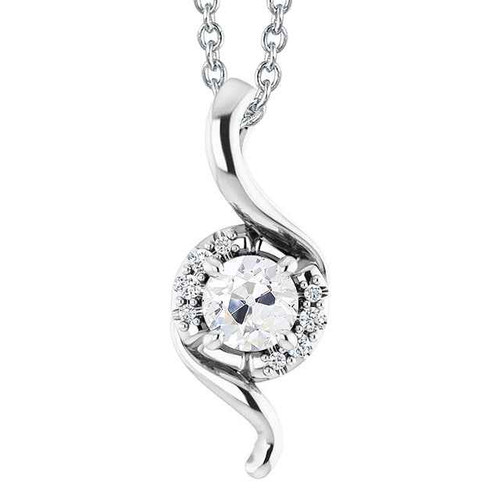 Vienna: Antique .Inspired Diamond Pendant