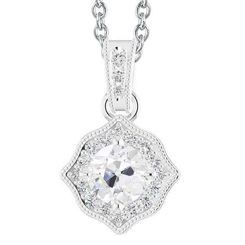 Madrid: Antique .Inspired Diamond Pendant