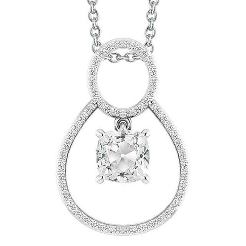 Victoria: Antique .Inspired Diamond Pendant
