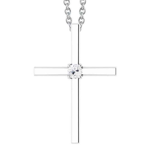 Victoria: Heritage .Inspired Diamond Cross Pendant