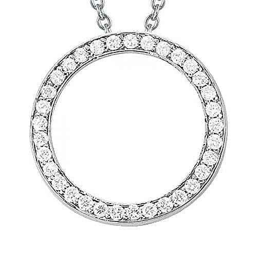 Madri: colar de pendente de diamante requintado .1.25ct Diamante brilhante redondo