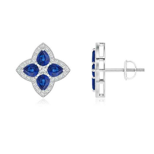 Isabella: Exquisite Gemstone Earring .1.36ct Pear
