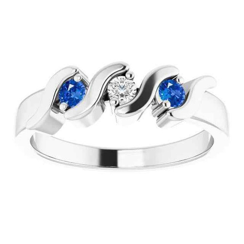 luxury three-stone ring, Ceylon blue sapphire ring, VS1 diamond and sapphire jewelry, F color diamond ring, AAA quality sapphire, fine gemstone ring, 14K white gold sapphire ring, investment-grade sapphire and diamond, bespoke gemstone jewelry, collector’s sapphire ring, prestigious diamond and sapphire ring, high jewelry sapphire ring, natural earth-mined sapphire, exquisite sapphire and diamond ring, sophisticated gemstone jewelry