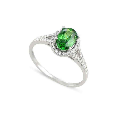 Isabella: Exquisite Emerald & Diamond Ring .6.75ct Oval Green Emerald