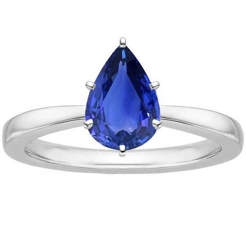 Vienna: Solitaire Anniversary Ring .2ct Pear