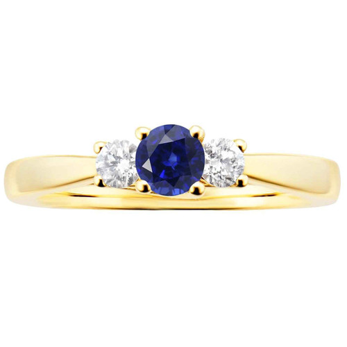 Diana: Regal Three .Stone Gemstone Ring