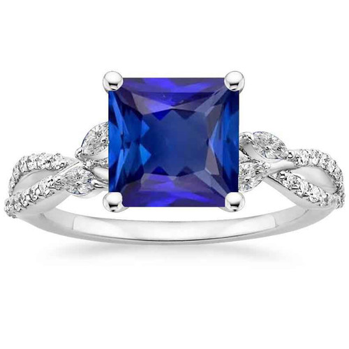Madrid: Regal Sapphire Solitaire Ring .6ct Blue Sapphire