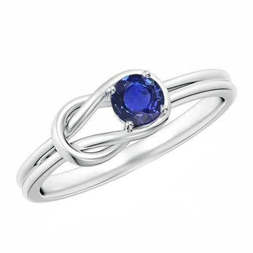 Florence: Exquisite Blue Sapphire Solitaire Ring .1ct Natural Sapphire
