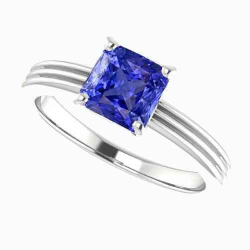 Vienna: Radiant .Cut Ceylon Sapphire Ring