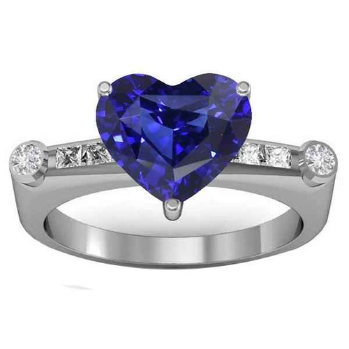 Madrid: Exquisite Sapphire & Diamond Statement Ring .3.50ct Natural Blue Sapphire