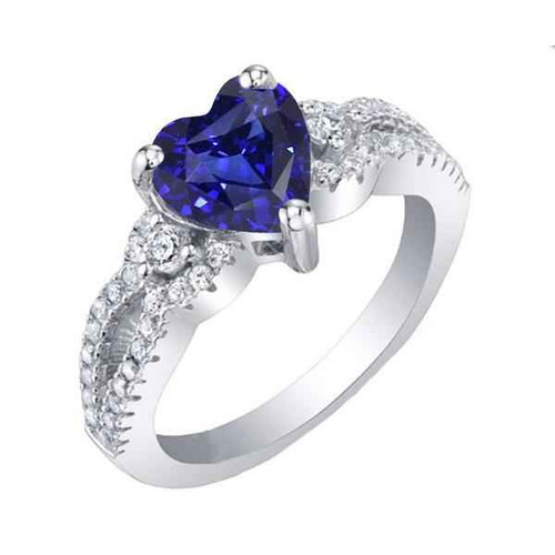 Vienna: Heart .Cut Ceylon Sapphire Ring