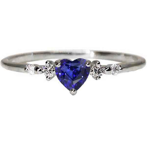 Isabella: Five .Stone Sapphire & Diamond Ring