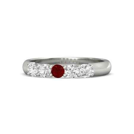 Isabella: Exquisite Ruby And Diamond Ring .1.50ct Total Gem Weight
