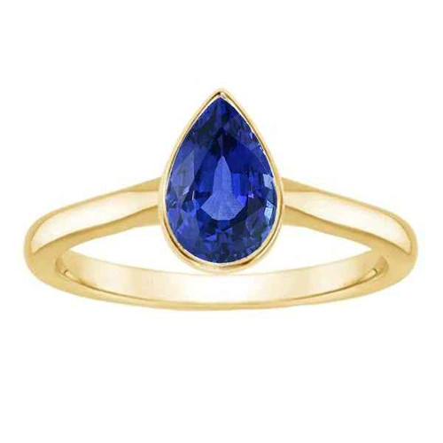 Vienna: Bezel .Set Sapphire Engagement Ring