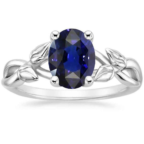 Diana: Exquisite Leaf .Inspired Solitaire Ring