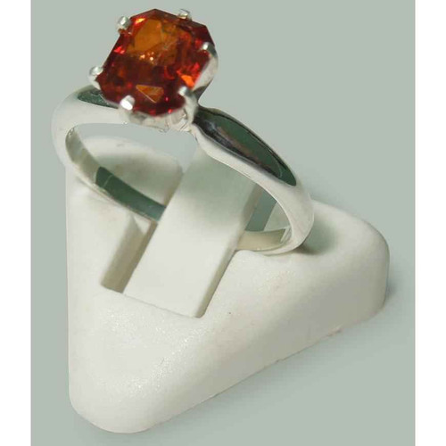 Isabella: Radiant Ruby Solitaire Ring .2ct Prong