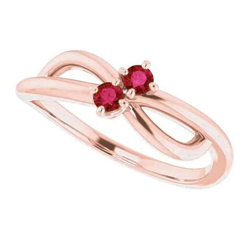 luxury ruby ring, AAA quality ruby jewelry, natural earth-mined ruby, round cut ruby ring, 14K rose gold ring, infinity twist ruby band, U-prong setting fine jewelry, prestigious gemstone ring, collector's ruby jewelry, sophisticated ruby design, high jewelry craftsmanship, heirloom-quality ruby ring, investment-grade gemstone, bespoke ruby jewelry, elegant rose gold ring, connoisseur's gemstone collection, timeless ruby adornment, exclusive fine jewelry, artisanal ruby craftsmanship, refined gemstone elegance